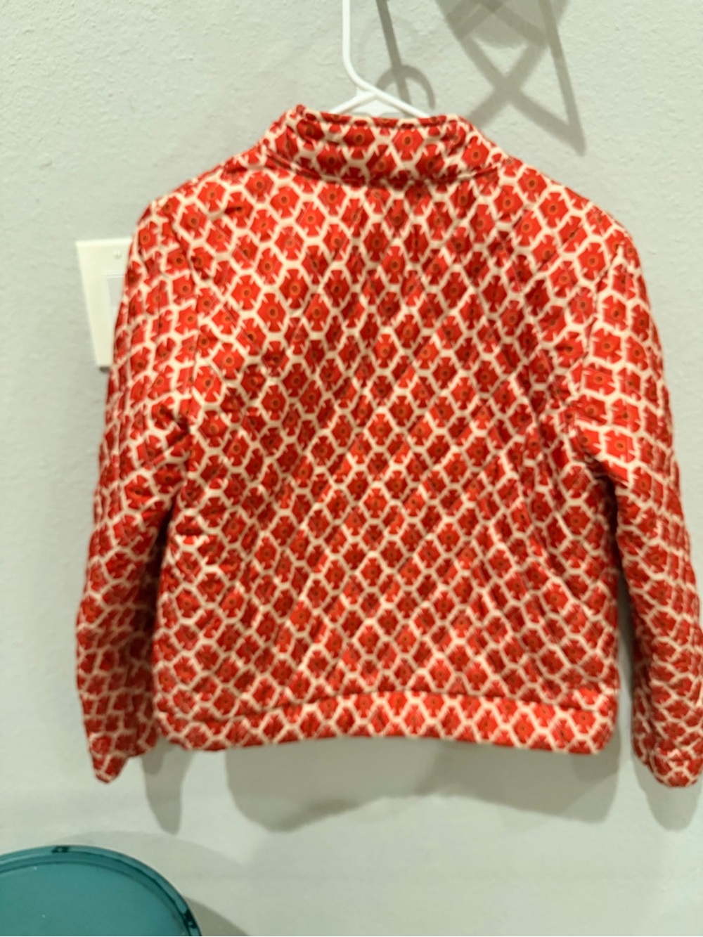 Source Unknown Red Patterned Quilted Jacket - Picture 3 of 4